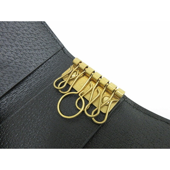 GUCCI Bee Key Case Black Leather - Picture 5 of 6